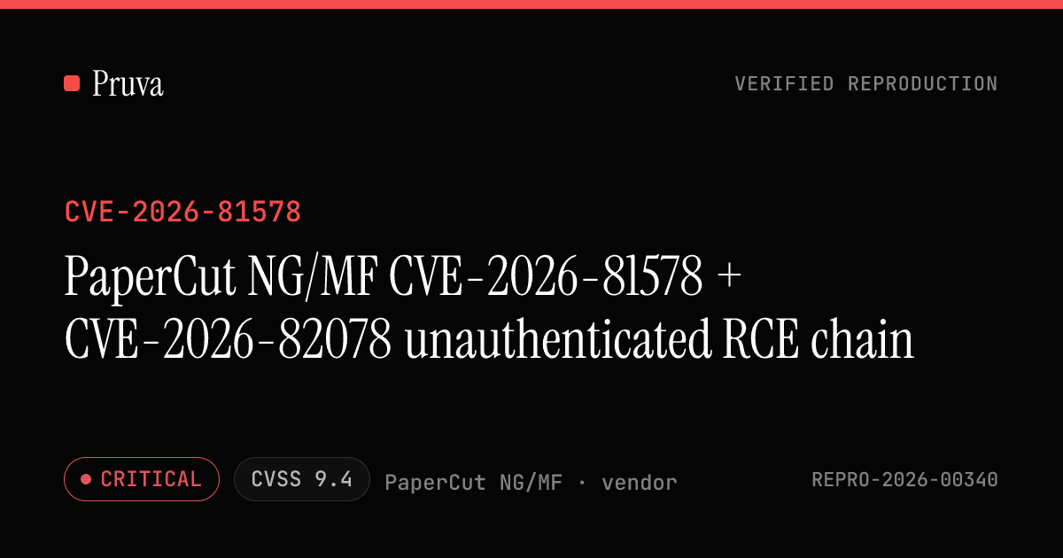 Pruva evidence card for REPRO-2026-00340
